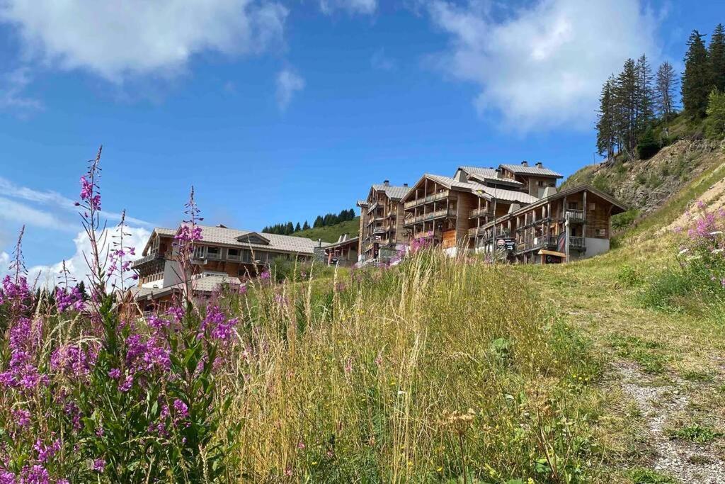 Vue Panoramique Sur Les Montagnes Plein Sud - T2 Skis Aux Pieds, Piscine & Spa Flaine Kültér fotó