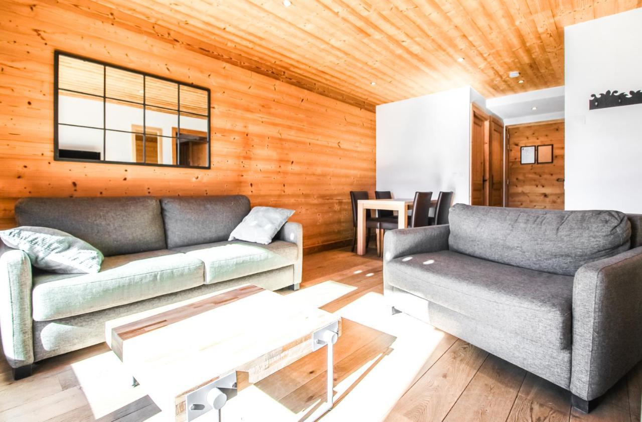 Vue Panoramique Sur Les Montagnes Plein Sud - T2 Skis Aux Pieds, Piscine & Spa Flaine Kültér fotó