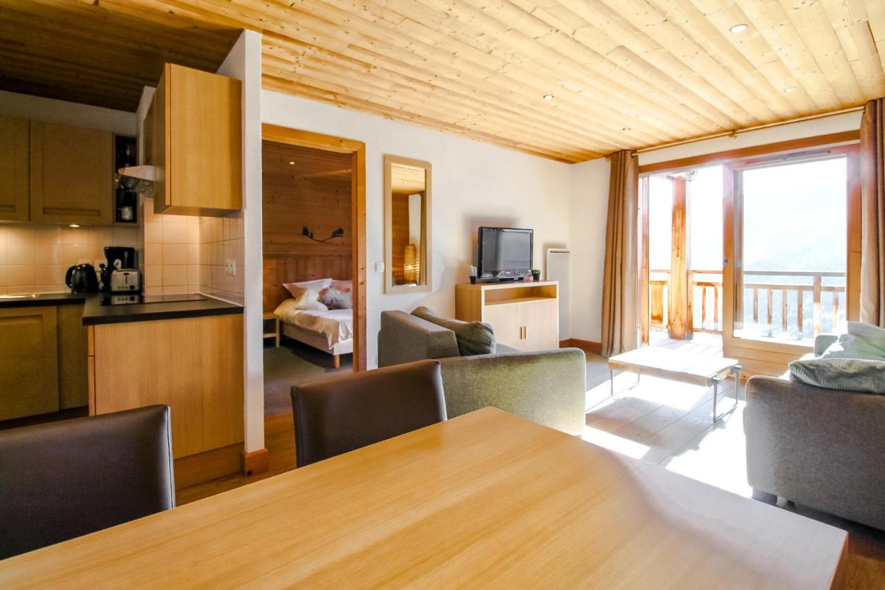 Vue Panoramique Sur Les Montagnes Plein Sud - T2 Skis Aux Pieds, Piscine & Spa Flaine Kültér fotó
