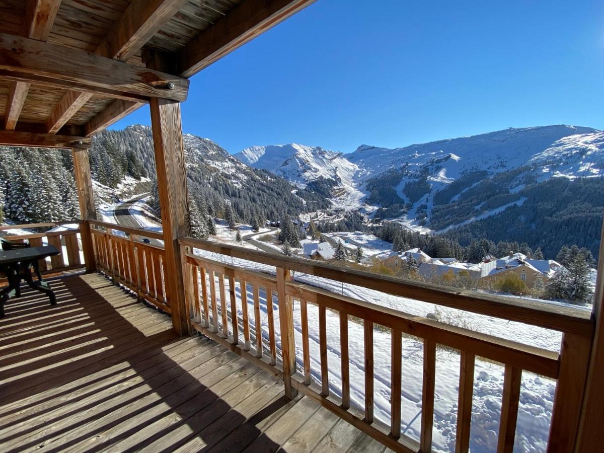 Vue Panoramique Sur Les Montagnes Plein Sud - T2 Skis Aux Pieds, Piscine & Spa Flaine Kültér fotó